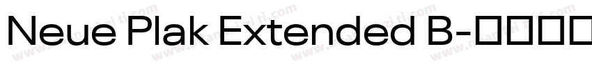 Neue Plak Extended B字体转换